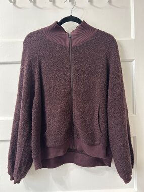 RVCA burgundy Sweater bomber